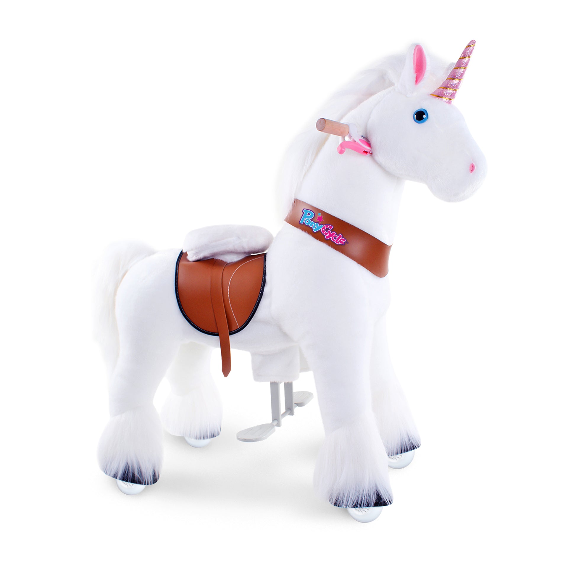 PonyCycle® Konjiček na kolesih - White Unicorn (4-8L) PonyCycle