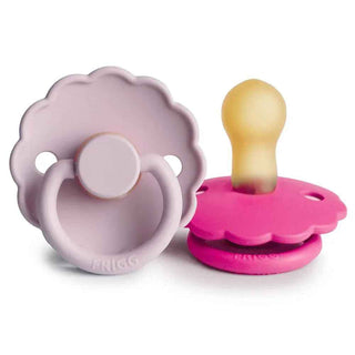 Frigg® Ciuccio in caucciù Daisy Soft Lilac/Fuchsia