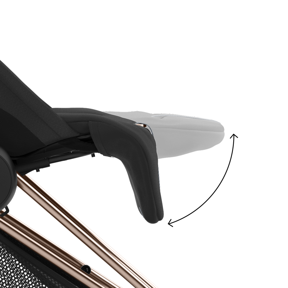 Cybex Platinum® Otroški voziček Coya™ Sepia Black (Rosegold Frame) Cybex Platinum