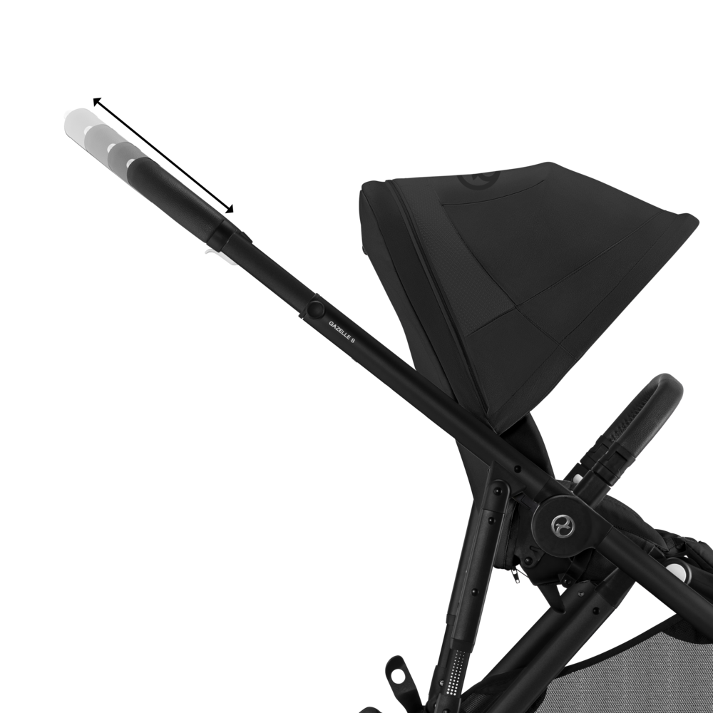 Cybex® Otroški voziček Gazelle™ S Moon Black (Black Frame) Cybex