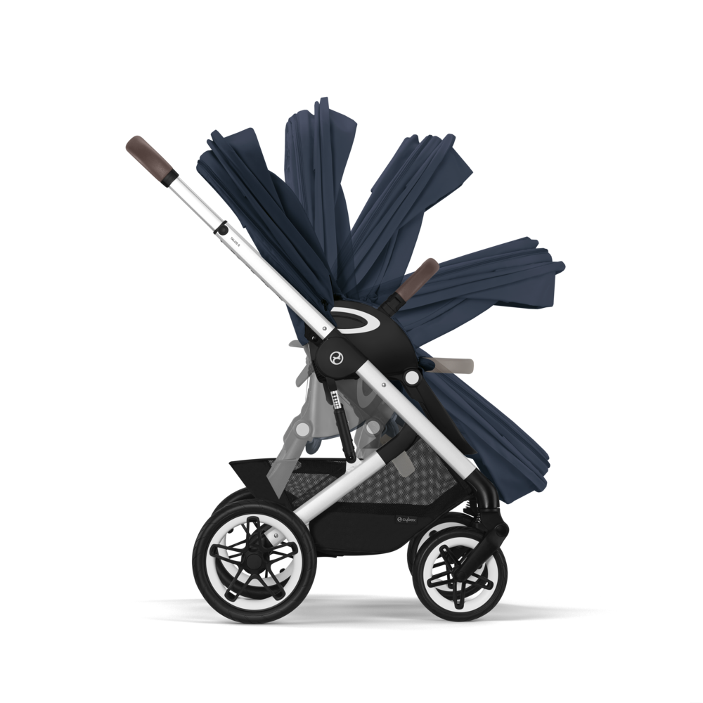 Cybex® Otroški voziček Talos S LUX (0-22 kg) Ocean Blue (Silver Frame) Cybex