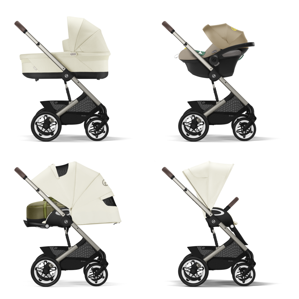 Cybex® Otroški voziček Talos S LUX (0-22 kg) Seashell Beige (Taupe Frame) Cybex