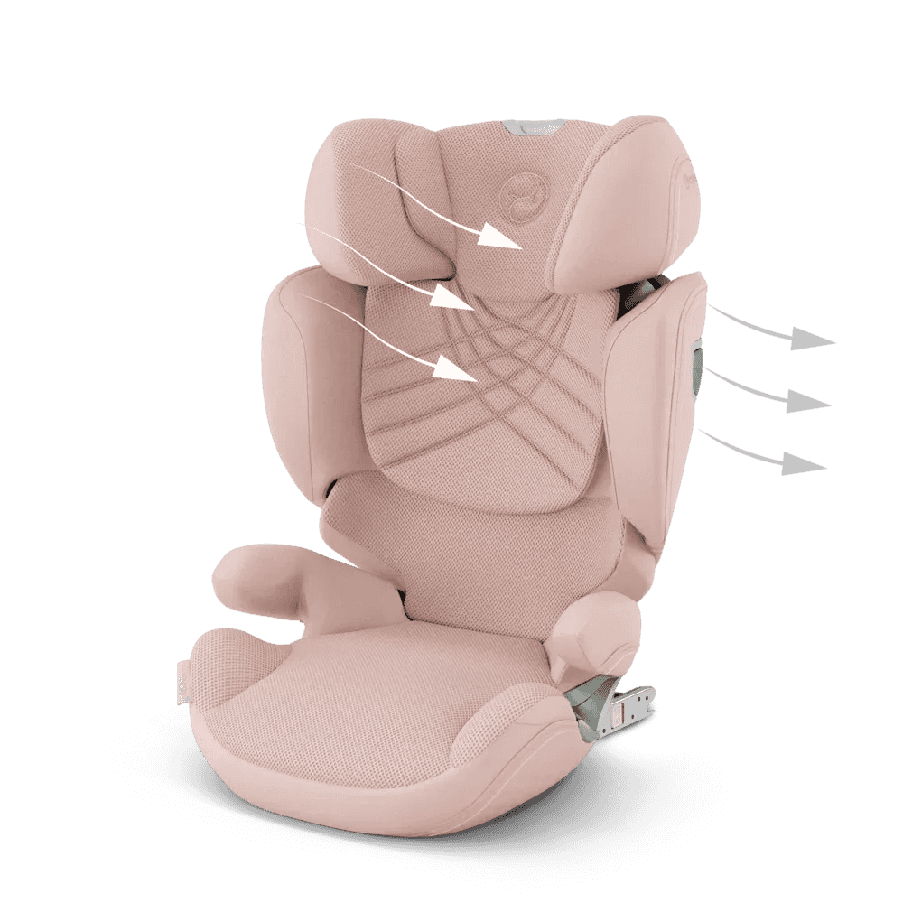Cybex Platinum® Car Seat Solution™ T i-Fix 2/3 (100-150cm) PLUS Peach – Evitas