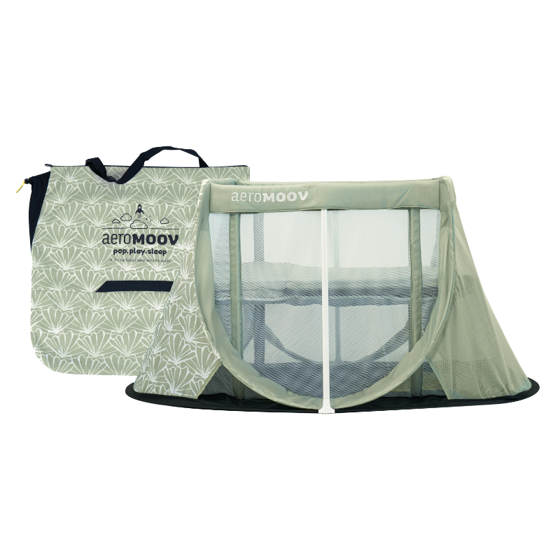 AeroMoov® Prenosna posteljica Seashell Olive AeroMoov