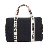 Childhome® Borsa fasciatoio Mommy Bag Signature Canvas Black