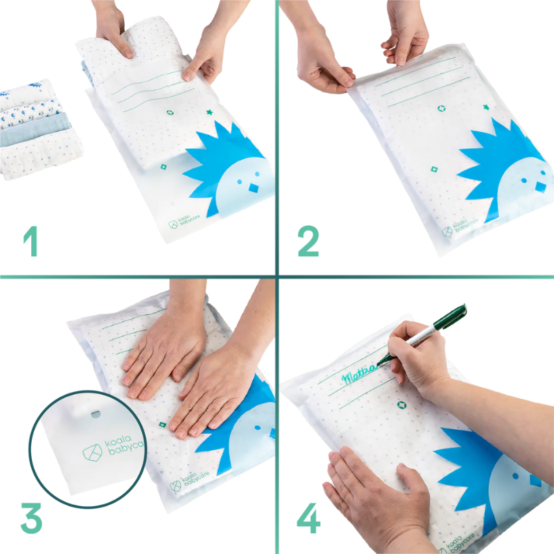 Koala Babycare® Zip vrečke za shranjevanje oblačil Koala Babycare