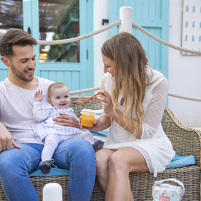 Miniland® Set 4 posodic za shranjevanje Mint 250ml Miniland