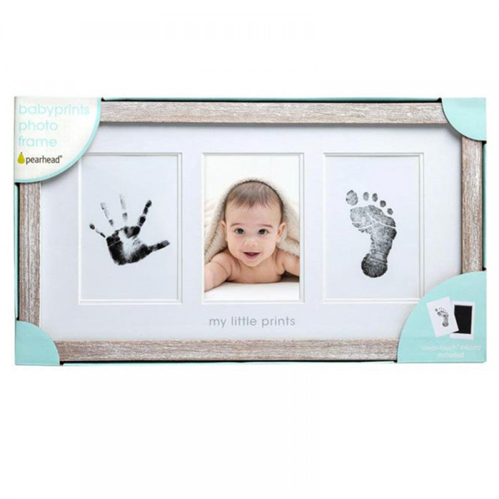 Pearhead® Stenski okvir - Dvojni odtis s črnilom in slika Rustic Pearhead