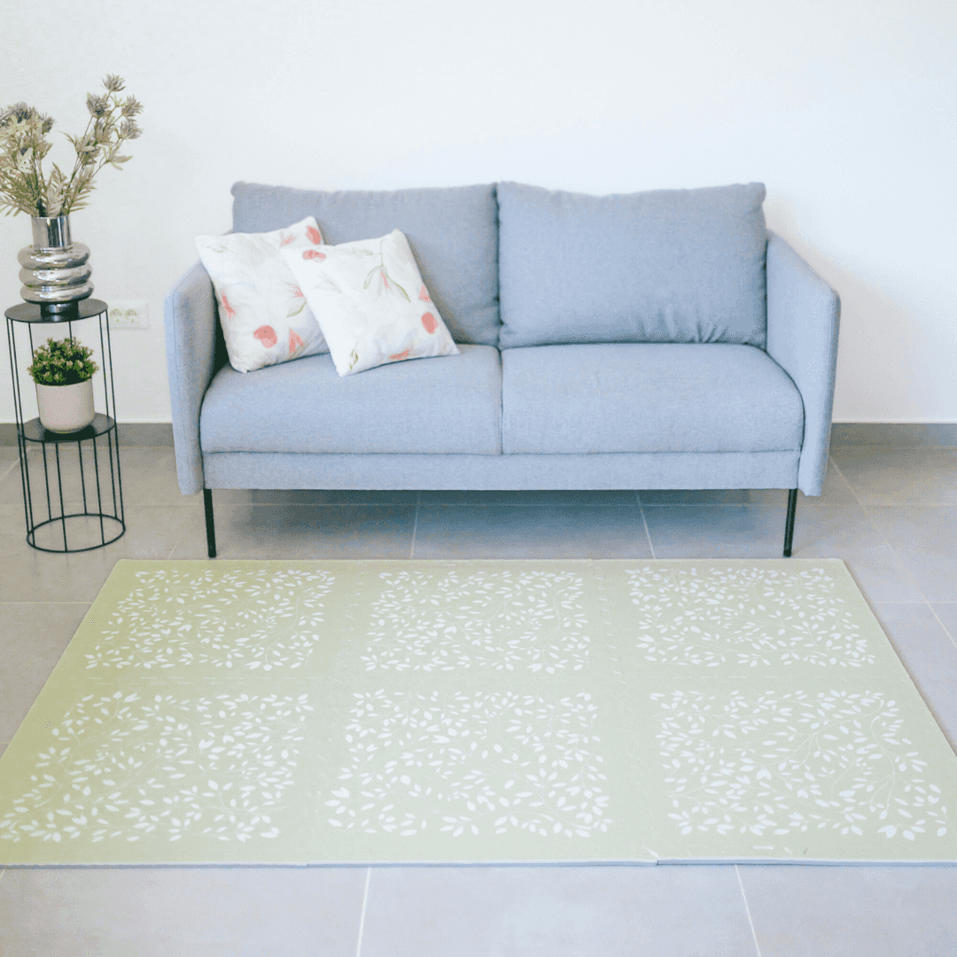 Evibell® Igralna podloga Puzzle 120x180 Leaves Pistachio Evibell