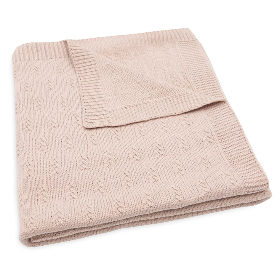Jollein® Pletena odejica Grain Knit Wild Rose 100x150 Jollein
