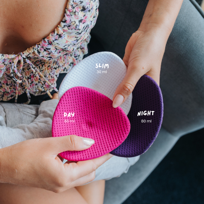 Cache Coeur® Nočne pralne blazinice za dojenje Curve 4 kosi Cache Coeur