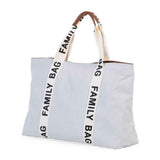 Childhome® Borsa Family Bag Signature Canvas Off White