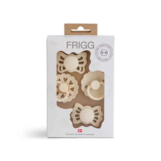 Frigg® Primo set di ciucci per neonato Floral Heart Cream
