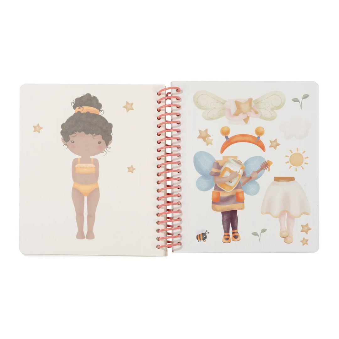 Little Dutch® Knjiga z nalepkami Rosa & Friends Dress Me Up Little Dutch