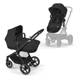 Cybex® Passeggino 2in1 Eos™ Lux Moon Black (Black Frame)