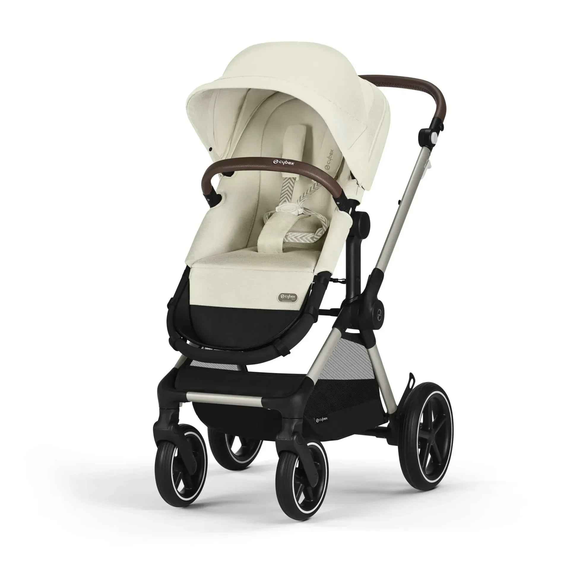 Cybex Baby Stroller 2in1 Eos Lux Seashell Beige (Taupe Frame)