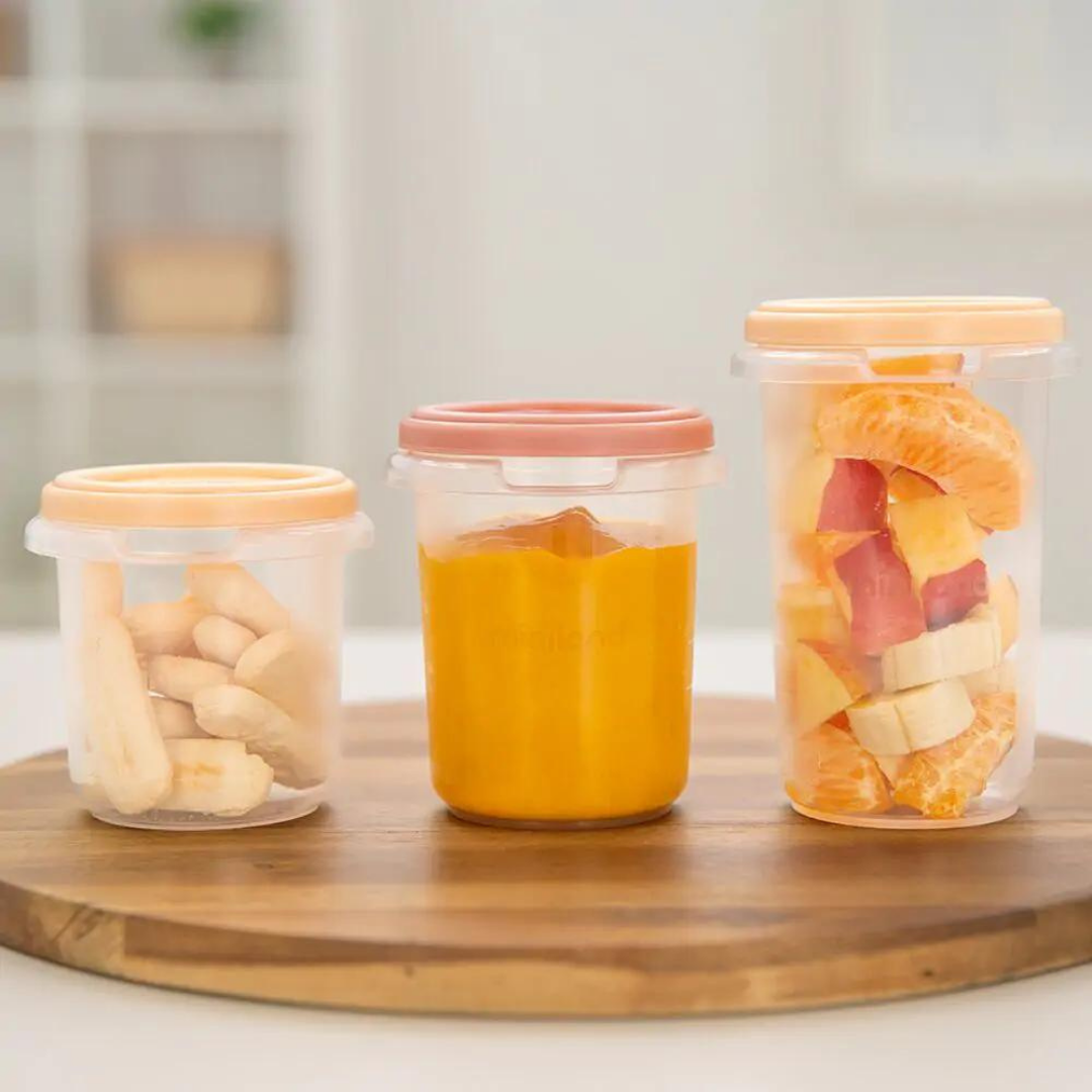 Miniland® Set 12 posodic za shranjevanje Valencia 200/250/300ml in pribor Miniland