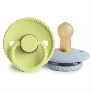 Frigg® Ciuccio in caucciù Rope Green Tea/Powder Blue