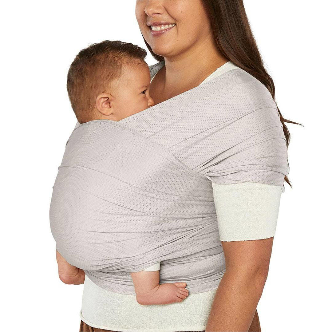 Ergobaby® Carrier Aura Wrap Sustainable Mesh Soft Grey
