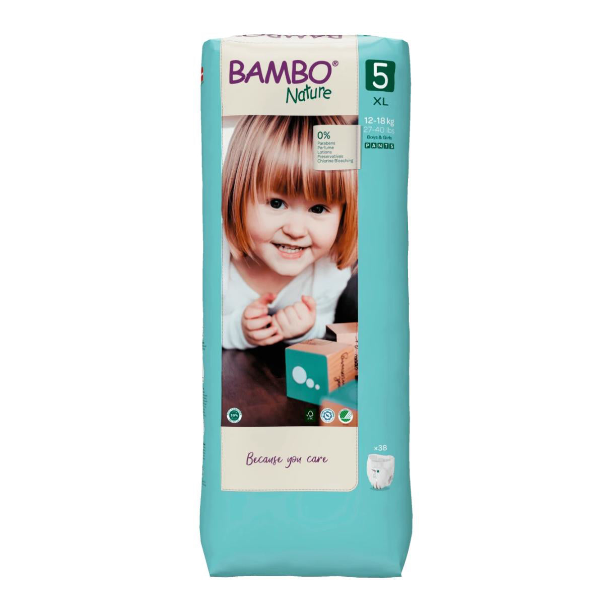 Bambo Nature® Hlačne plenice Junior Velikost 5 (12-18 kg) 38 kos Bambo Nature