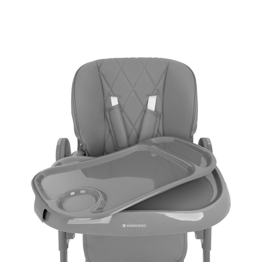 KikkaBoo® Otroški stol za hranjenje Comfy Grey KikkaBoo