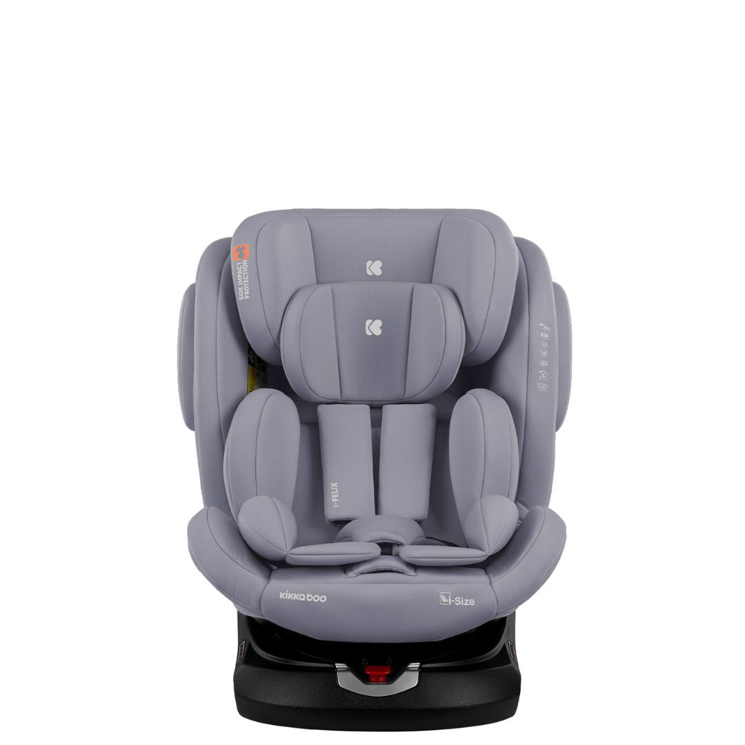 KikkaBoo® Otroški avtosedež 360° i-Felix i-SIZE (40-150 cm) Light Grey KikkaBoo