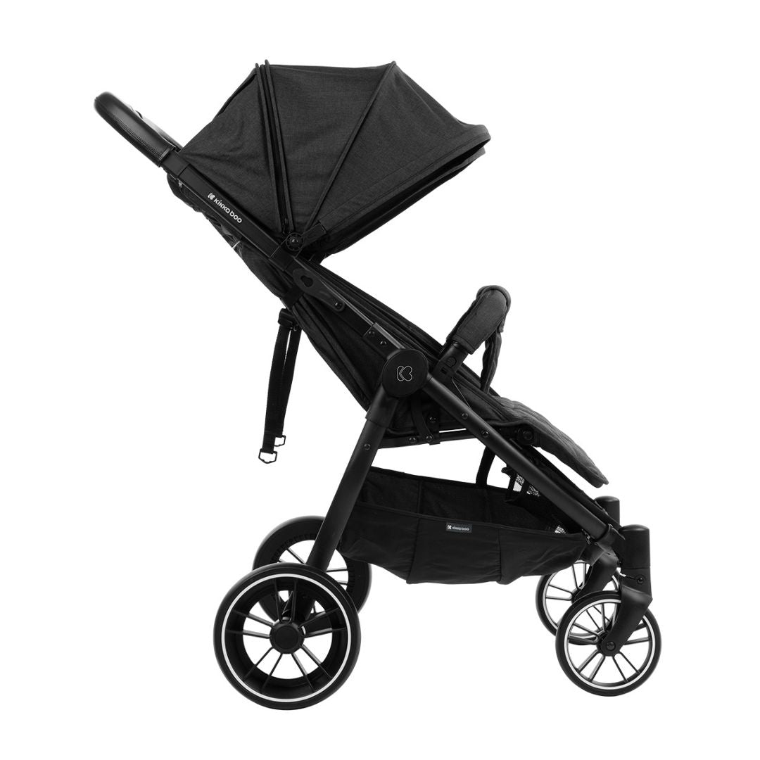 KikkaBoo® Otroški voziček za dvojčke Happy 2 Black KikkaBoo