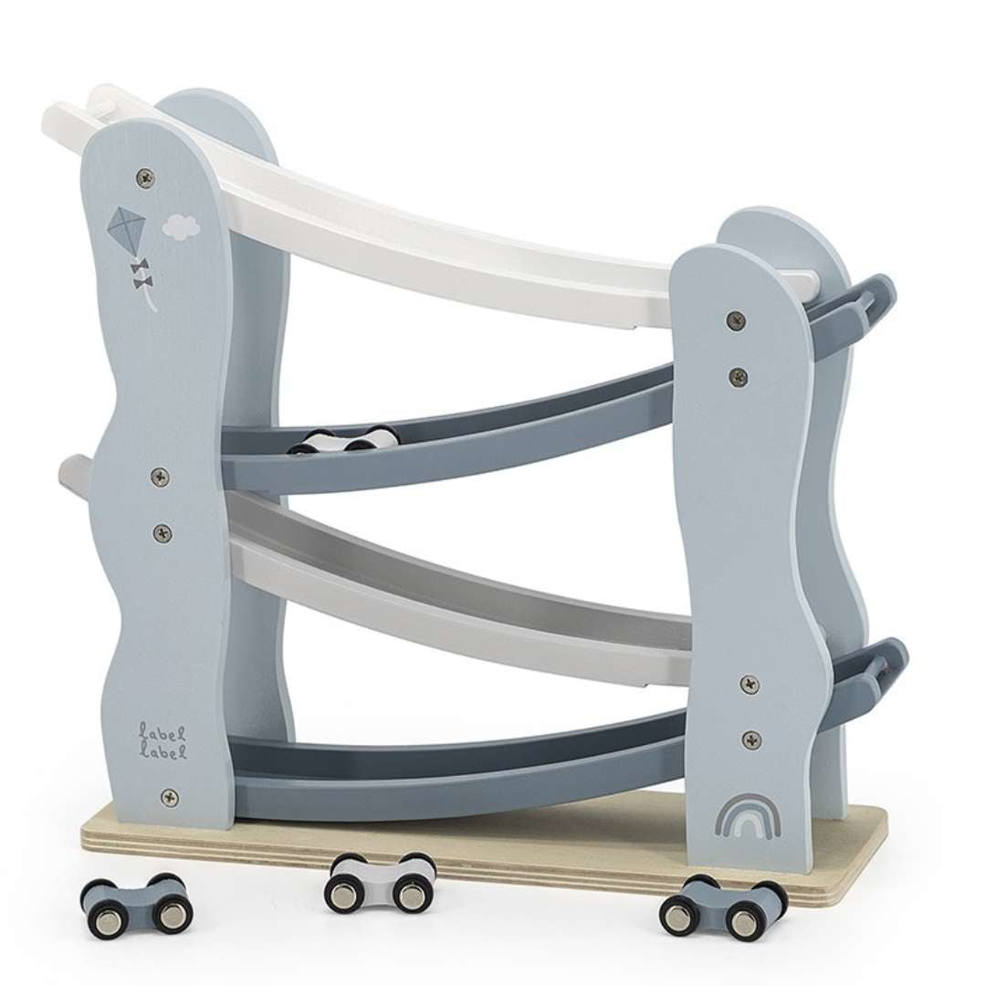 Label Label® Lesena dirkalna steza Car Slider Blue Label Label