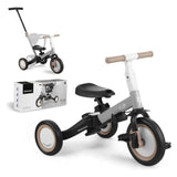 KikkaBoo® dječji tricikl 5u1 Flip Grey