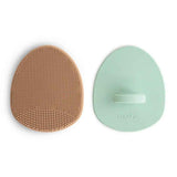 Mushie® Brosse pour croûtes de lait lot de 2 Natural/Cambridge Blue