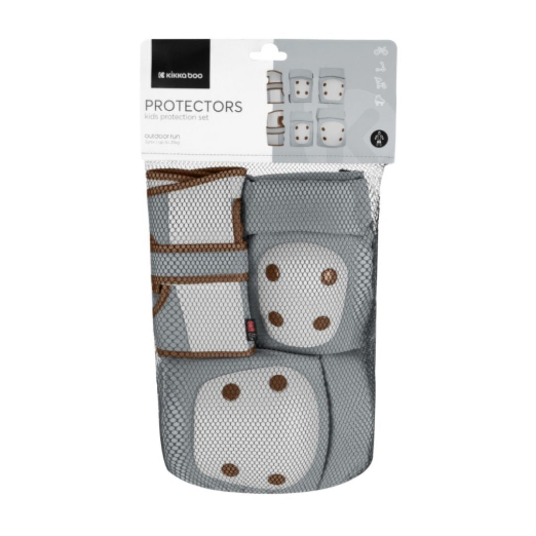 KikkaBoo® Ščitniki za kolena in komolce Grey KikkaBoo