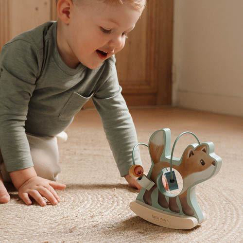 Little Dutch® Aktivna lesena spirala Lisička Forest Friends FSC Little Dutch