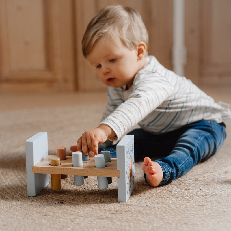 Little Dutch® Lesena igračka s kladivom Forest Friends FSC Little Dutch