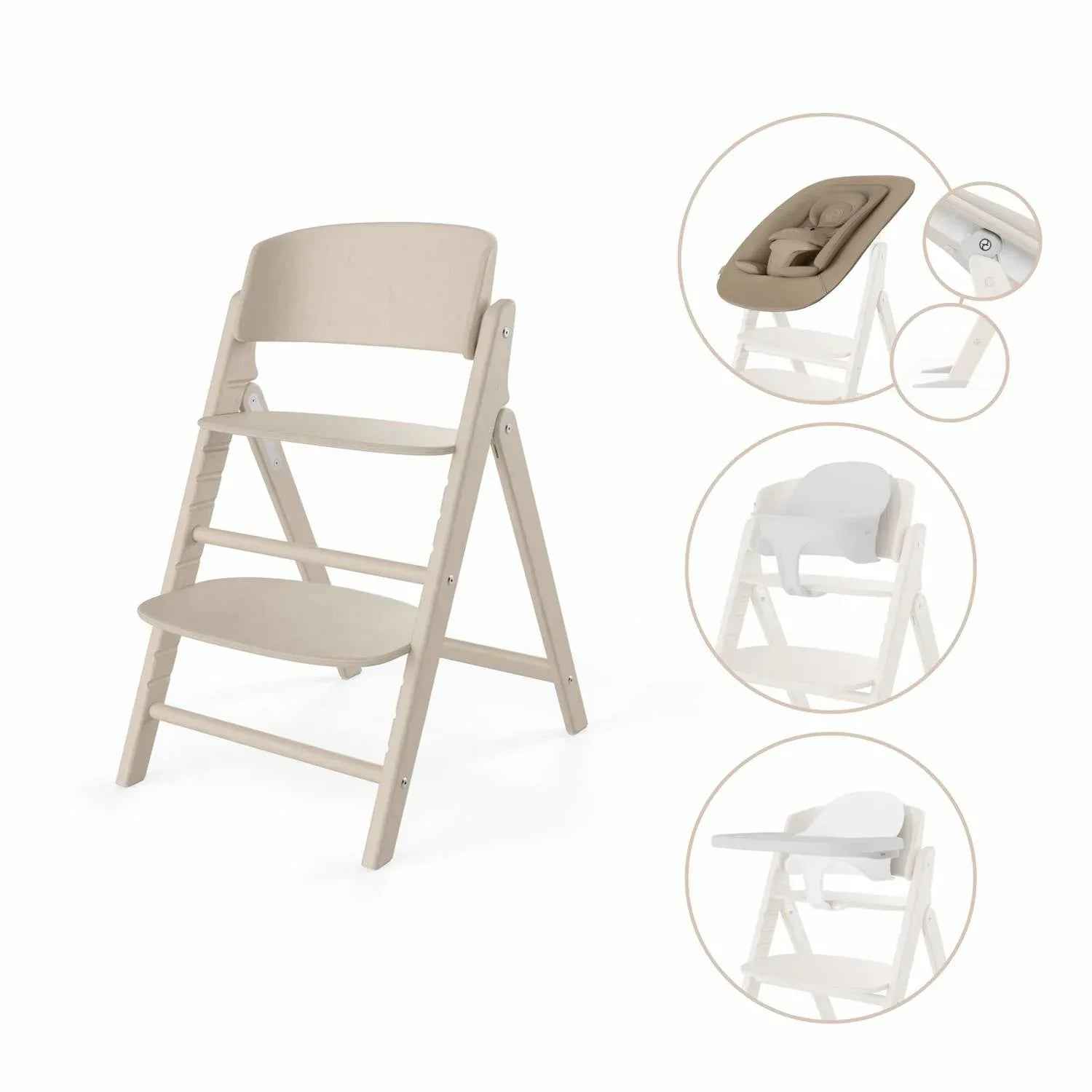 cybex 4 in 1 high chair Cybex® High Chair Click & Fold 4-in-1 All Natural