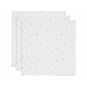 Jollein® Komplet 3 tetra pleničk Lovely Birds 70x70 cm Jollein