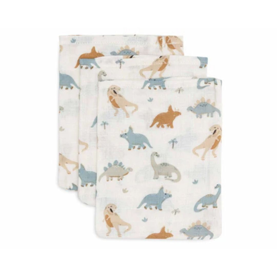 Jollein® Komplet 3 krpic za umivanje Roarsome 20x15 Jollein