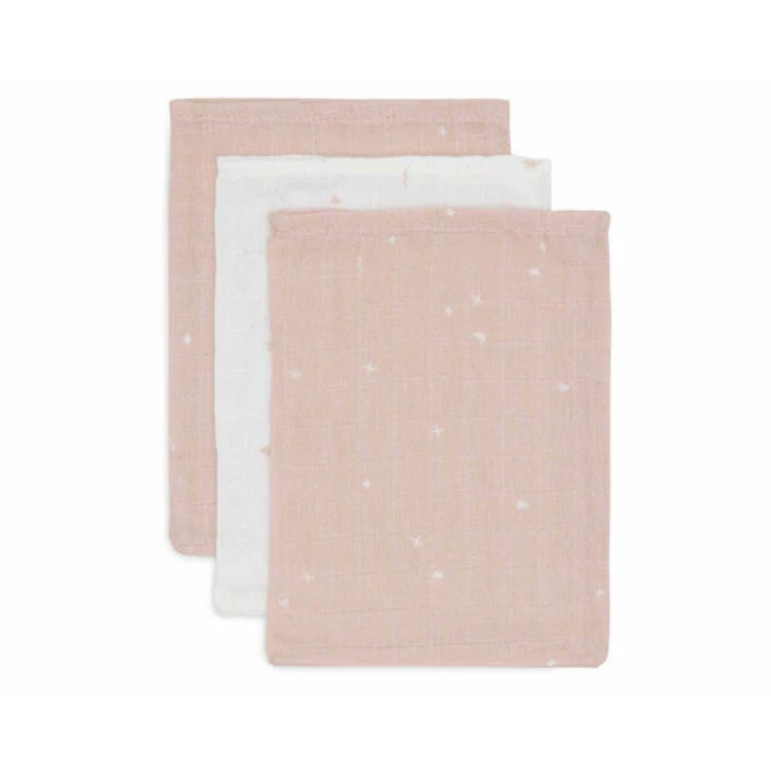 Jollein® Komplet 3 krpic za umivanje Twinkling Wild Rose 20x15 Jollein