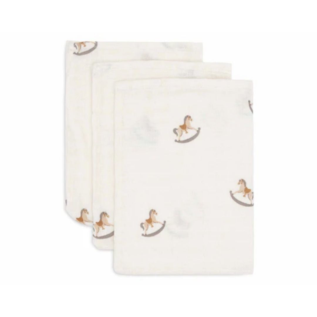 Jollein® Komplet 3 krpic za umivanje Nostalgic Ride 20x15 Jollein