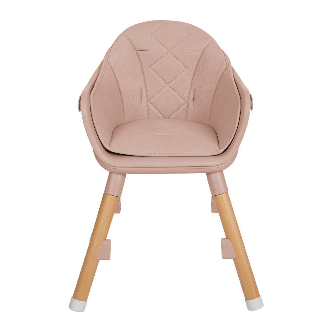 KikkaBoo® Otroški stol za hranjenje 2v1 Woody Pink KikkaBoo