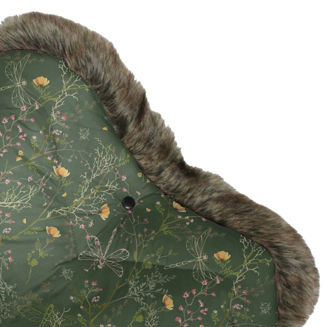 KikkaBoo® Enojna rokavica za voziček Luxury Secret Garden Green KikkaBoo