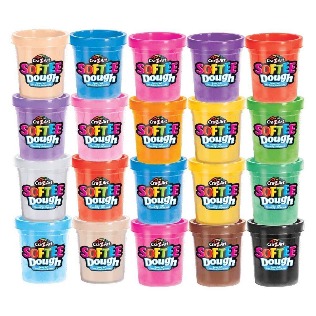 CrazArt® Otroški plastelin Softee Dough 20 kos CrazArt