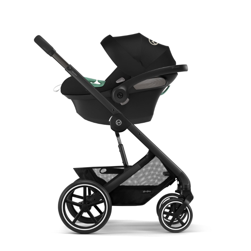 Cybex Otroški voziček 4v1 Balios S Lux + Avtosedež Cloud G + IsoFix baza G Moon Black Cybex