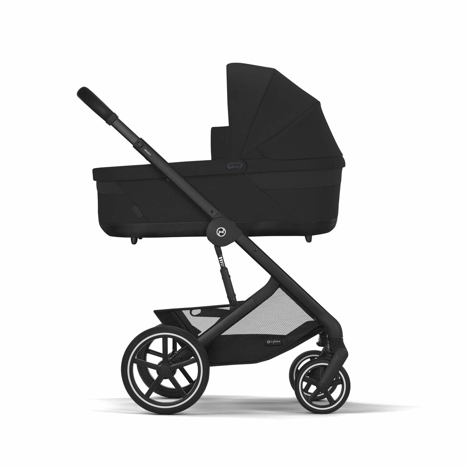 Cybex Otroški voziček 4v1 Balios S Lux + Avtosedež Cloud G + IsoFix baza G Moon Black Cybex