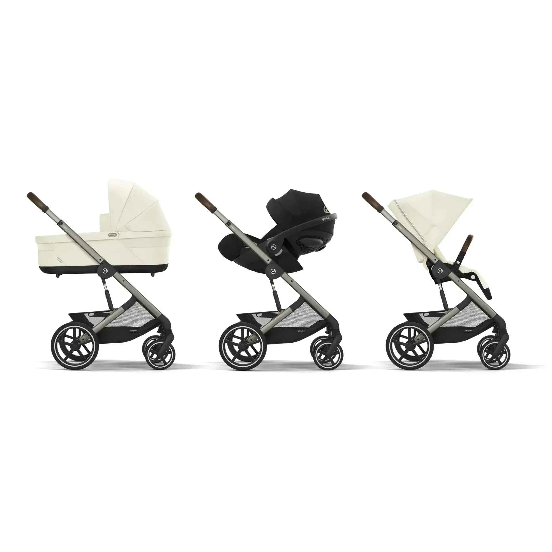 cybex balios s lux seashell beige Cybex® Stroller Balios S Lux (0-22 kg) Seashell Beige (Taupe Frame)