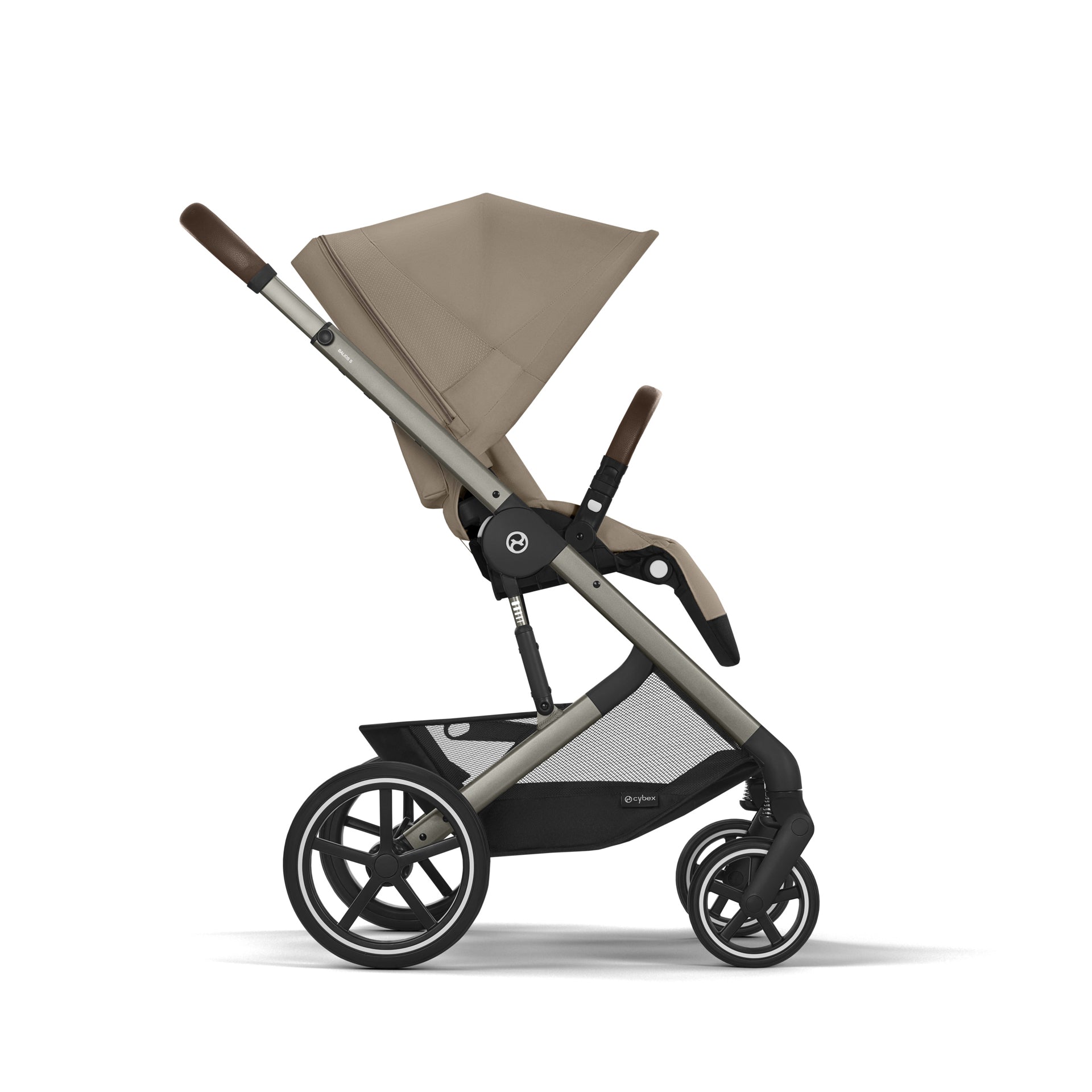 Cybex® Otroški voziček s košaro 2v1 Balios S Lux (0-22 kg) Almond Beige (Taupe Frame) Cybex