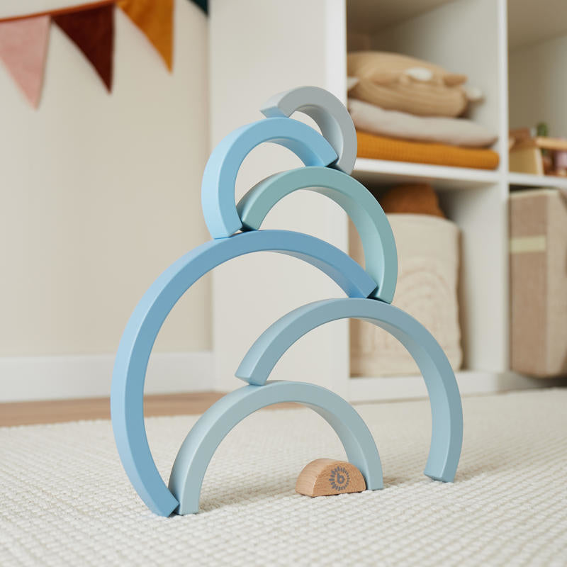 Bieco® Lesena mavrica Blue Bieco