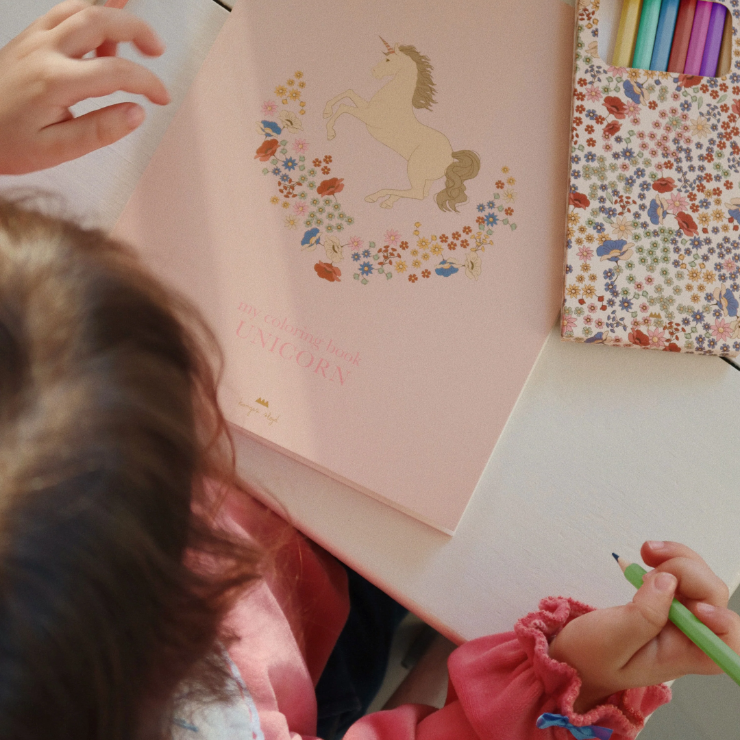 Konges Sløjd® Pobarvanka z voščenkami Unicorn Konges Sløjd