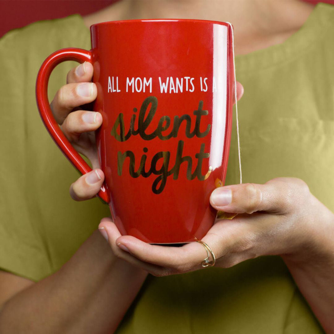 Pearhead® Skodelica 'All Mom Wants is a Silent Night' Pearhead
