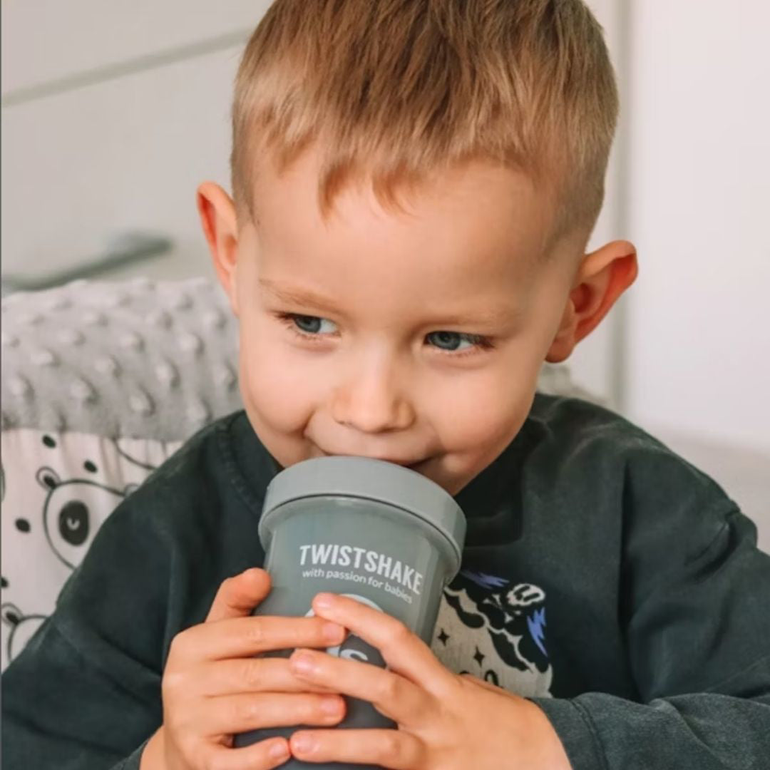 Twistshake® Lonček Kid Cup 360ml (12+m) Pastel Grey Twistshake