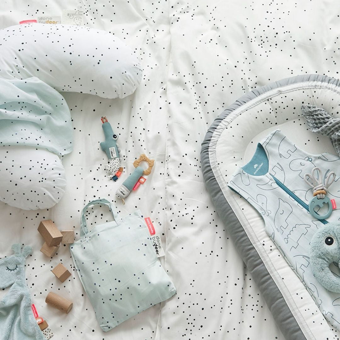 Done by Deer® Komplet povijalnih pleničk Dreamy Dots Blue 120x120 Done by Deer